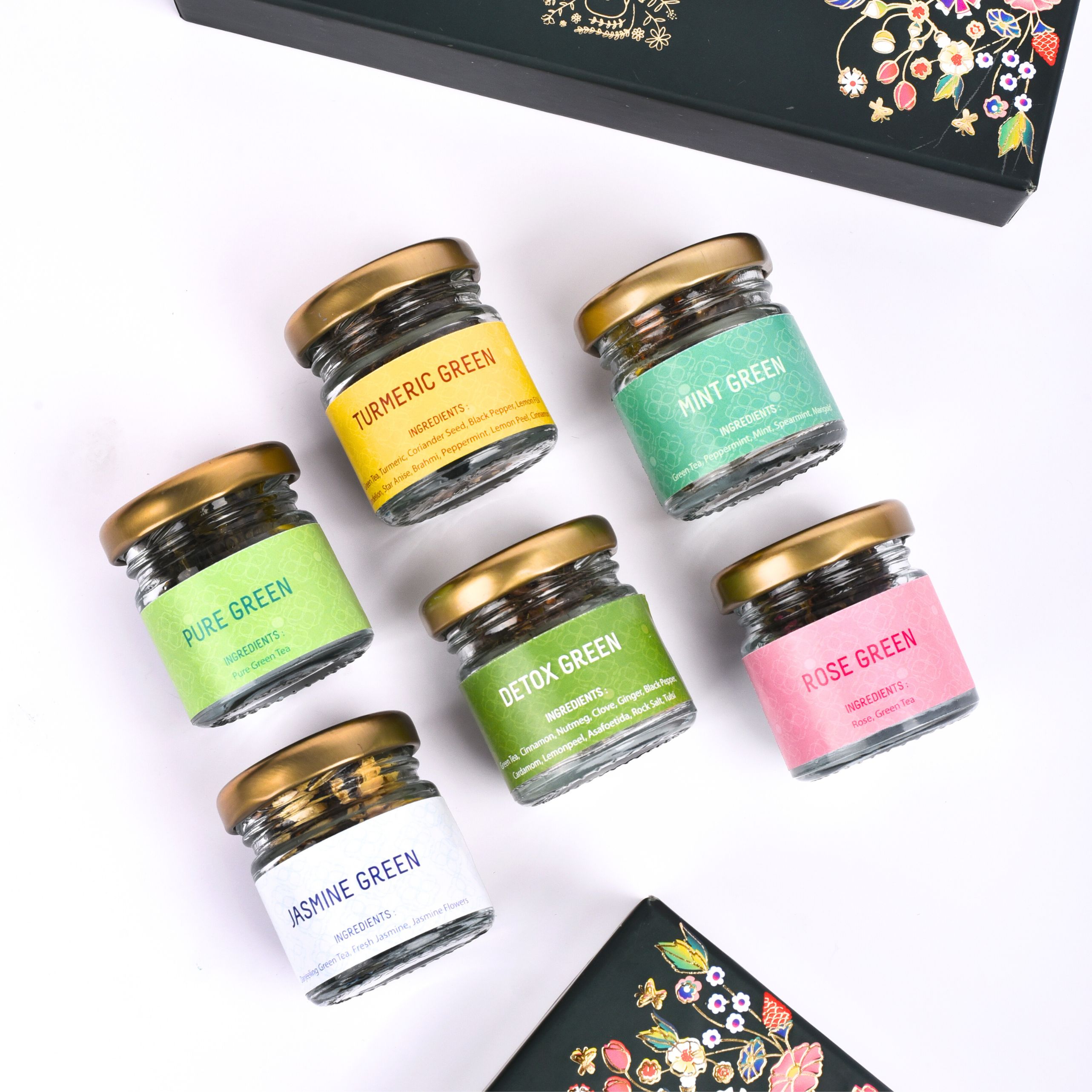 Green Tea Box - 6 Flavors