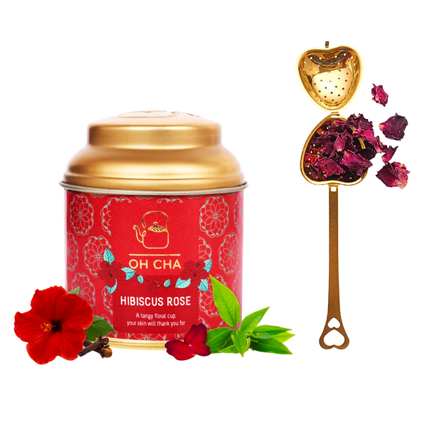 Hibiscus Rose & Golden Heart Infuser