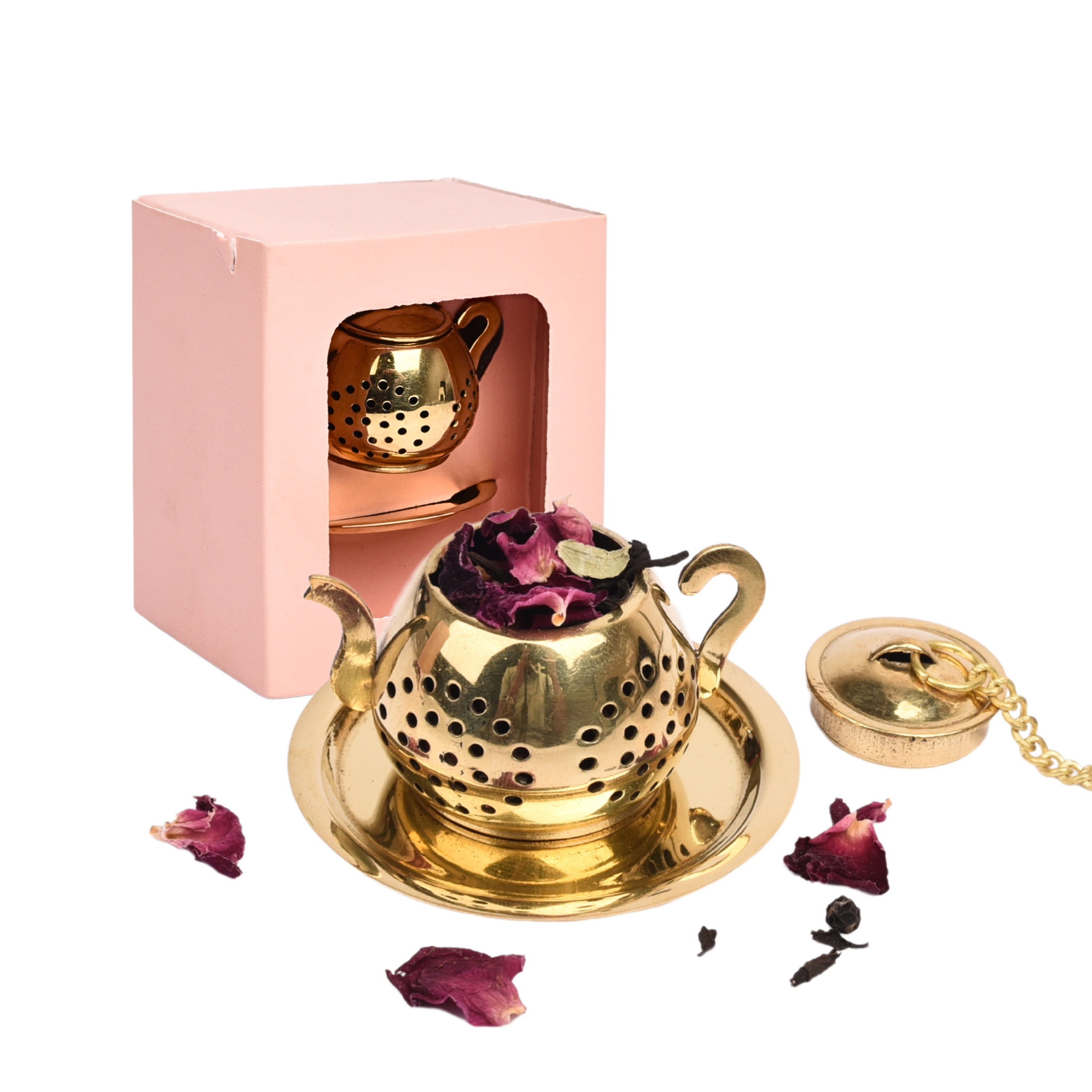 Kettle On! Small Brass Tea Infuser