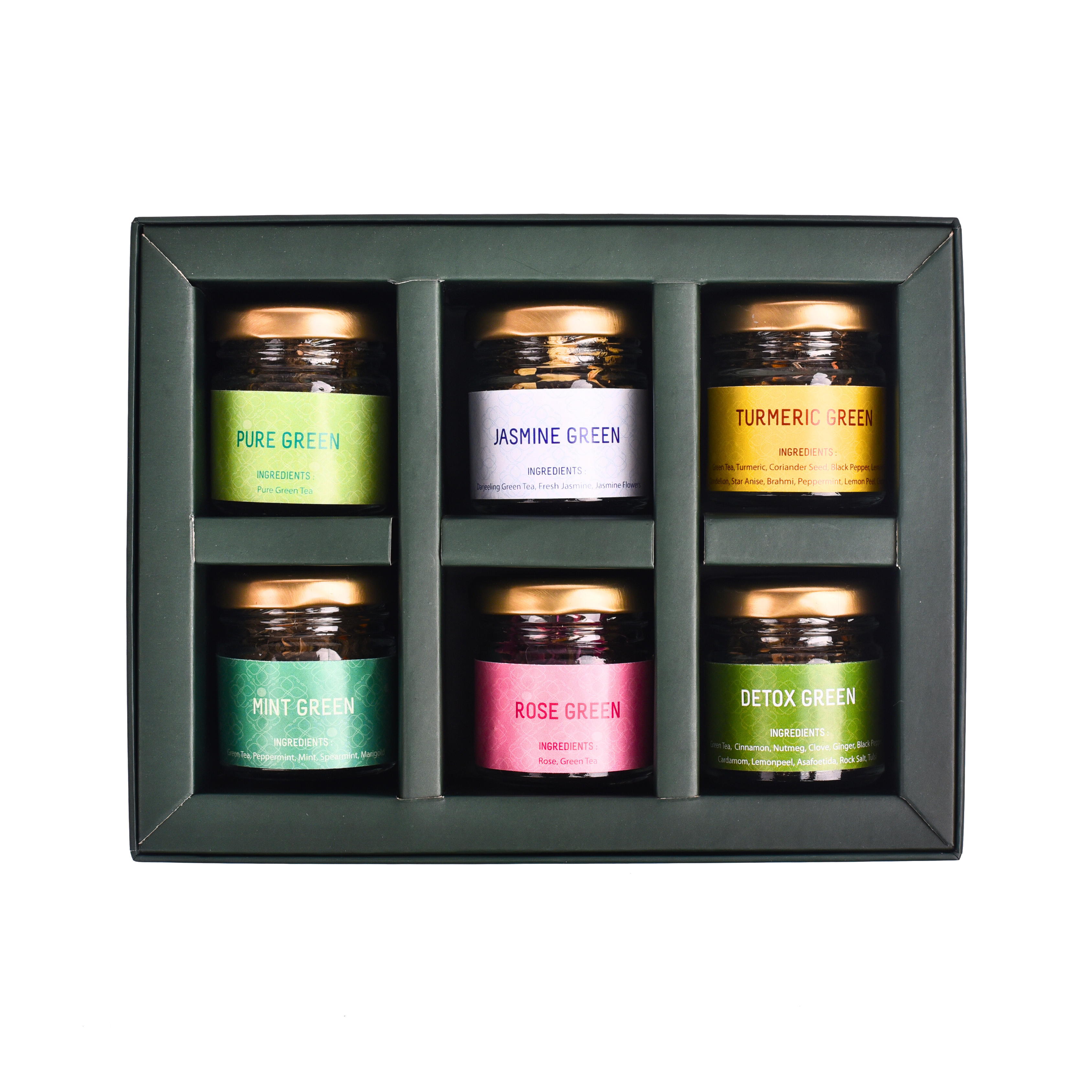 Green Tea Box - 6 Flavors