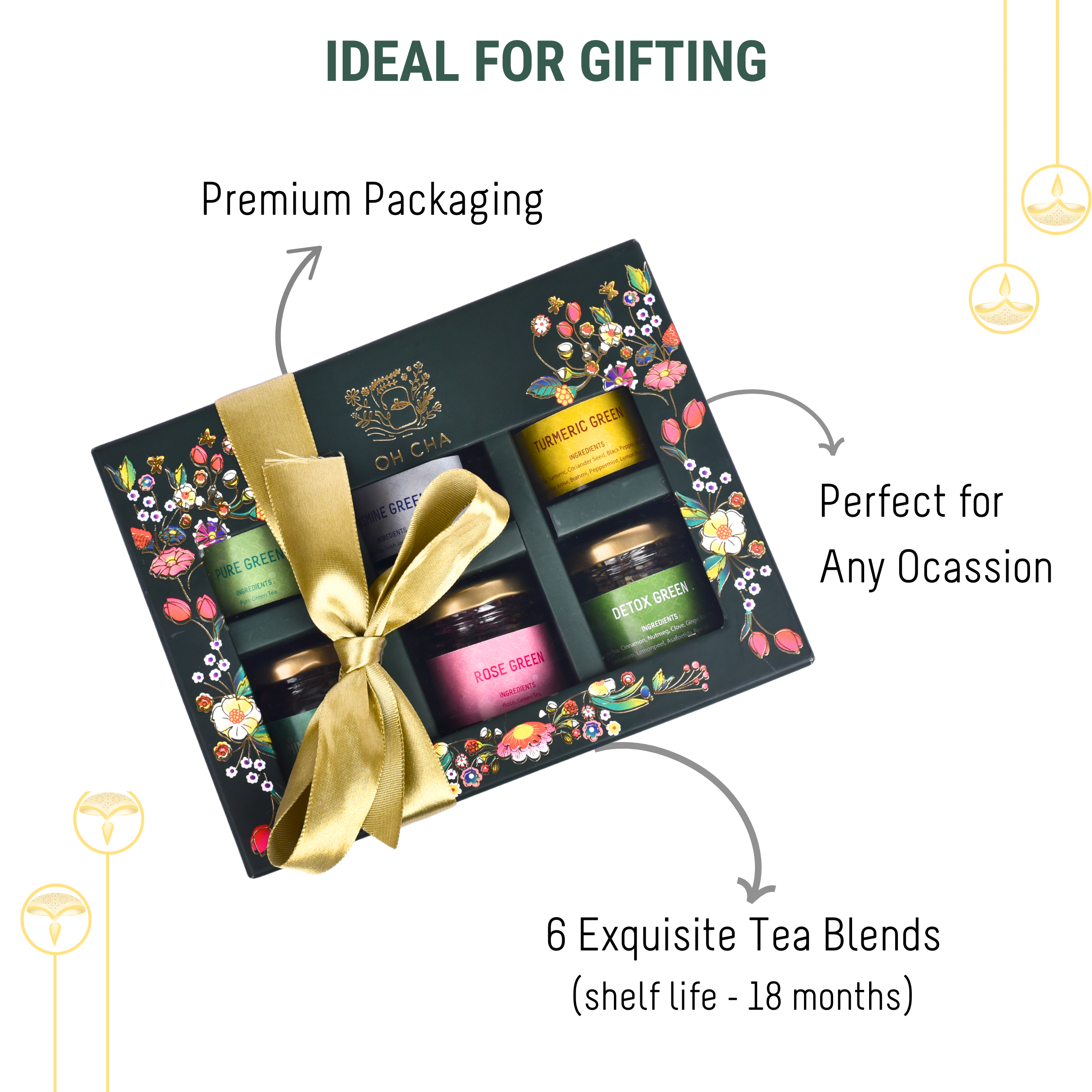 Green Tea Box - 6 Flavors